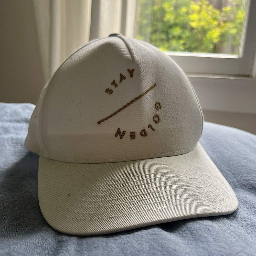 White & Gold women’s baseball trucker hat